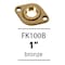 Aquamotion 1" Brass/Bronze Flange Kit W/ 2 Flanges, 2 Gaskets, 4 Screws, 4 Bolts FK100B - alternate 1